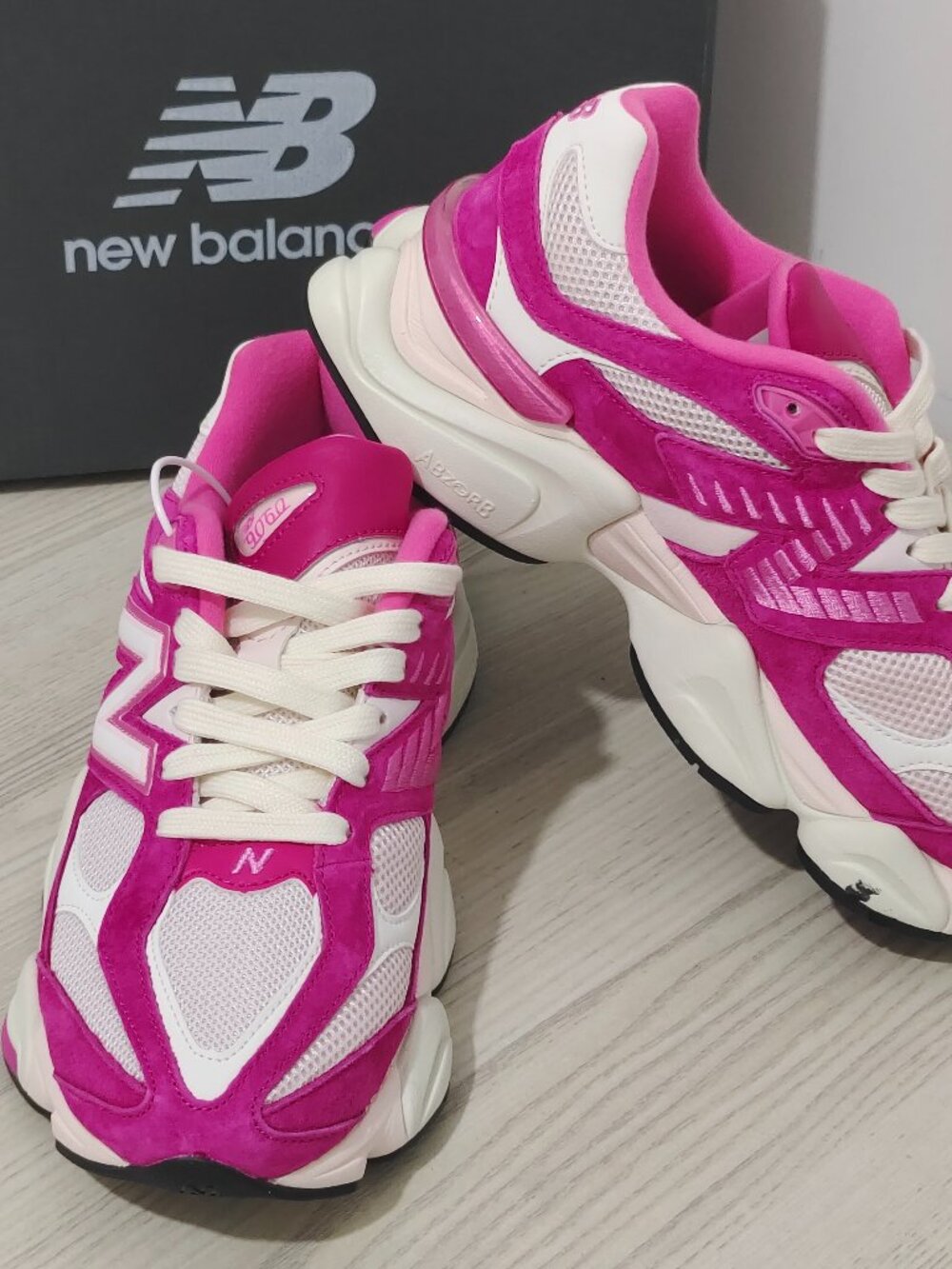 New Balance 9060 Fuchsia Pink Sneakers